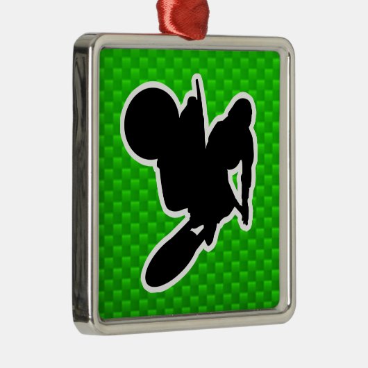 Motocross Whip Metalen Ornament (Rechts)