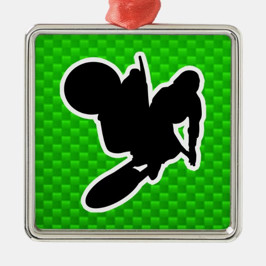 Motocross Whip Metalen Ornament (Voorkant)