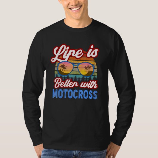 Motocross   With Motocross  Saying T-shirt (Voorkant)