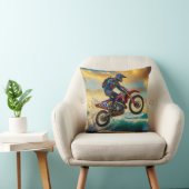 Motocrossracer op Beach Race II Kussen (Stoel)