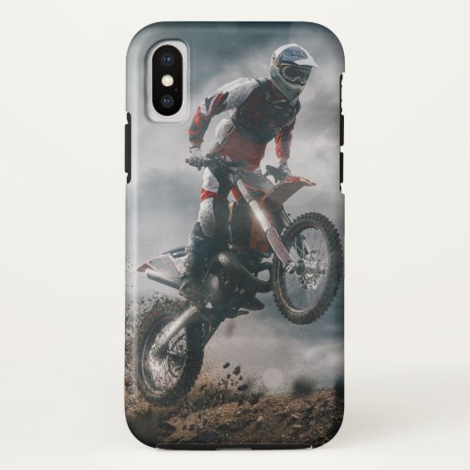 Motocrossrijder Case-Mate iPhone Case (Achterkant)