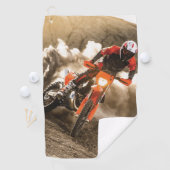 Motocrossrijder Golfhanddoek (Insitu)