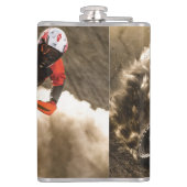 Motocrossrijder Heupfles (Achterkant)