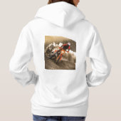 Motocrossrijder Hoodie (Achterkant)