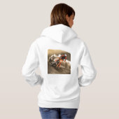 Motocrossrijder Hoodie (Achterkant volledig)