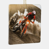 Motocrossrijder Keramisch Ornament (Rechts)