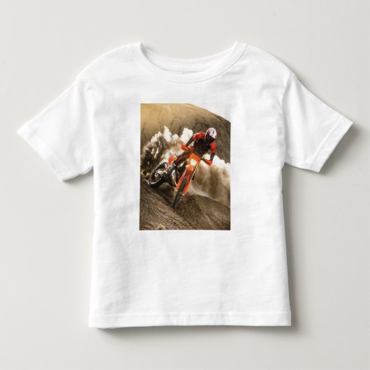 Motocrossrijder Kinder Shirts (Voorkant)