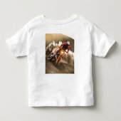 Motocrossrijder Kinder Shirts (Achterkant)