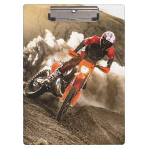 Motocrossrijder Klembord