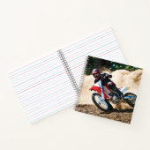 Motocrossrijder kussensloop notitieboek (Binnen)