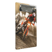 Motocrossrijder Mini Klembord (Schuin)