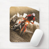 Motocrossrijder Muismat (Met muis)