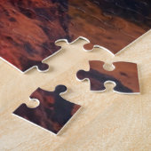 Motocrossrijder ontsnapt aan vuur legpuzzel (Zijkant)