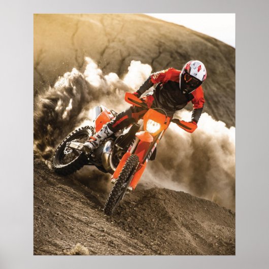 Motocrossrijder Poster (Voorkant)