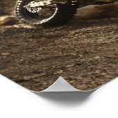 Motocrossrijder Poster (Hoek)