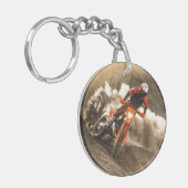 Motocrossrijder Sleutelhanger (Voorkant Links)