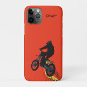 Motocrossrijder springt Case-Mate iPhone case (Achterkant)