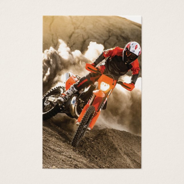 Motocrossrijder Visitekaartje (Voorkant)