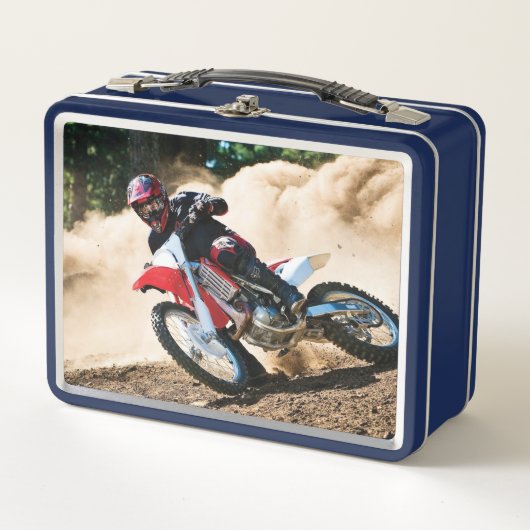 Motocrossrijder werkkussen (Voorkant)