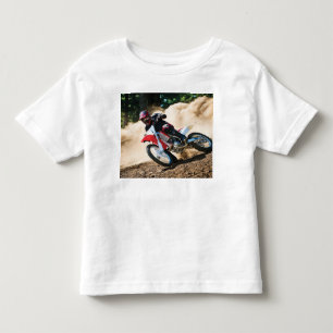 Motocrossrijder werkkussen kinder shirts