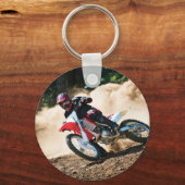 Motocrossrijder werkkussen sleutelhanger (Voorkant)