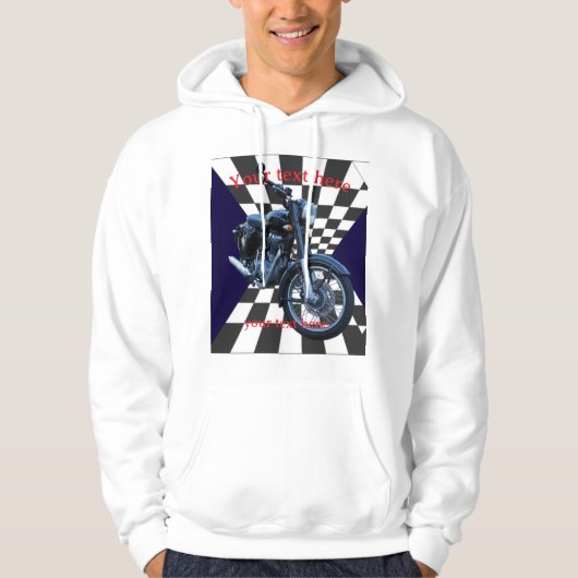 motocycle editable hoodie (Voorkant)