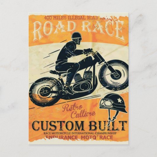 MOTOFANTEN BRIEFKAART (Voorkant)