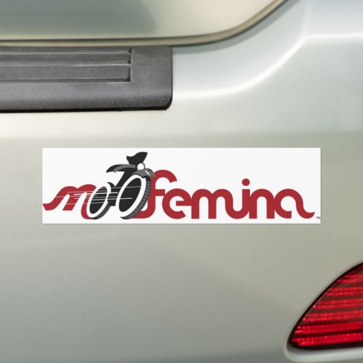 MotoFemina Bumpersticker (Op auto)