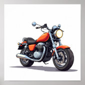 Motofiets Poster (Voorkant)