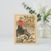 Motofietsen Comiot France Vintage Poster 1899 Briefkaart (Staand voorkant)