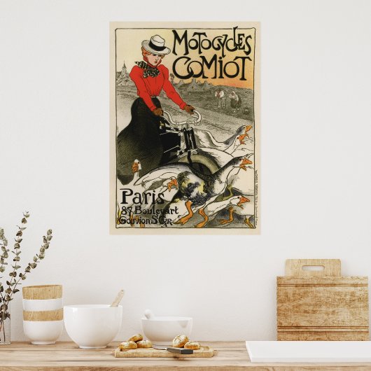 Motofietsen Comiot Poster (Keuken)