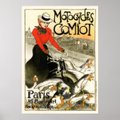 Motofietsen Comiot, Steinlen Poster (Voorkant)