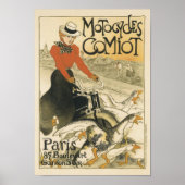 Motofietsen komen van Theophile-Alexandre Steinlen Poster (Voorkant)