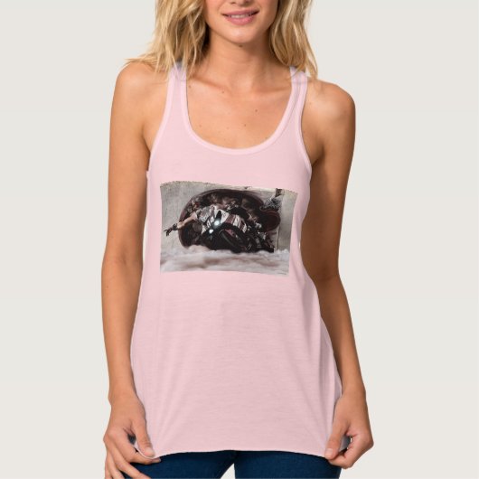 'MotoGod' door Multiluke Halter Top (Voorkant)