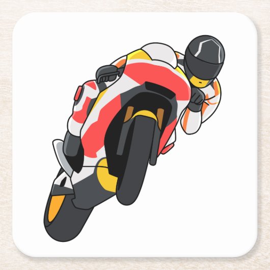 MotoGP Honda simple style Kartonnen Onderzetters (Voorkant)