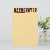 MOTOGRATER Briefpapier (Staand voorkant)
