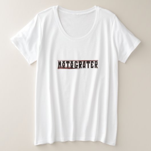 MOTOGRATER Dames Plux maat T-shirt (Design voorkant)