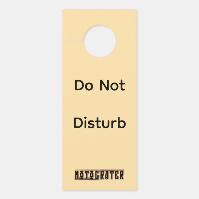 MOTOGRATER Papieren Deur Hanger (Voorkant)