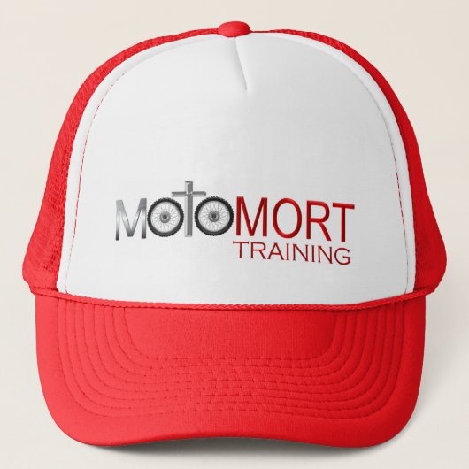 MotoMort Training Trucker Hat Pet (Voorkant)