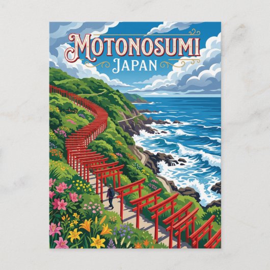 Motonosumi Shrine Japan Briefkaart (Voorkant)