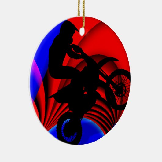 MotoOverweg Going Loopy Keramisch Ornament (Rechts)