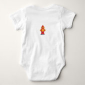Motor #2 Brandweerauto Baby Body Romper (Achterkant)
