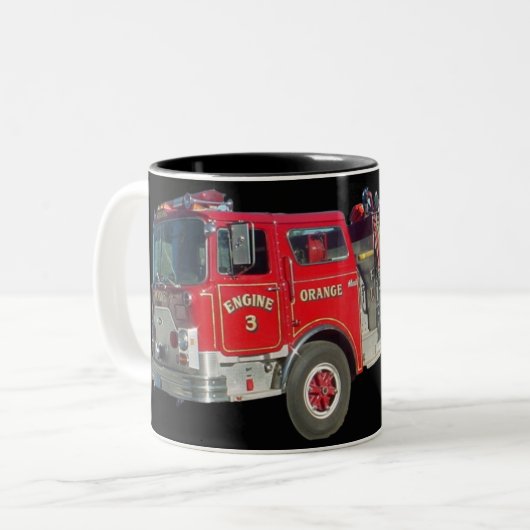 Motor 3 tweekleurige koffiemok (Voorkant links)