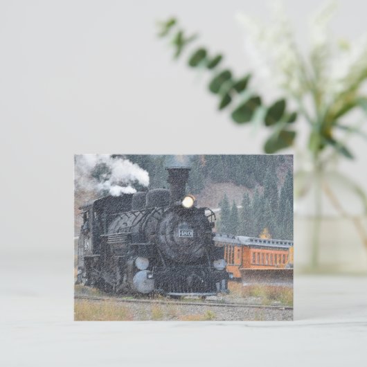 Motor 480 Durango-trein Briefkaart (Staand voorkant)