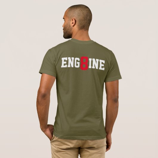 Motor 8 FIT T-shirt (Achterkant volledig)