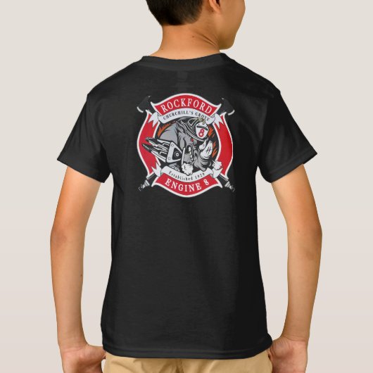 Motor 8 Grote Logo jongeren T-Shirt (Achterkant)
