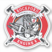 Motor 8 Sticker (Voorkant)