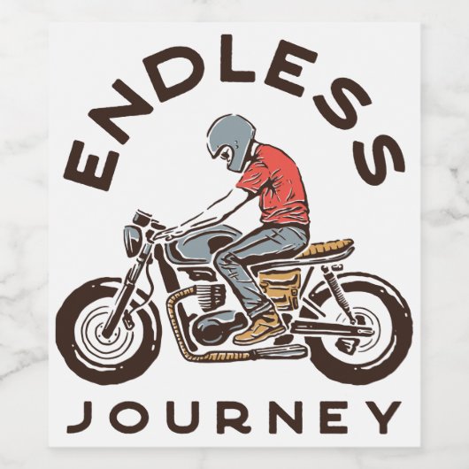 Motor (99) wijn etiket (Enkel label)