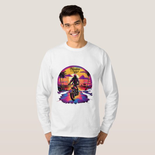 Motor Adventure begint T-shirt (Voorkant volledig)