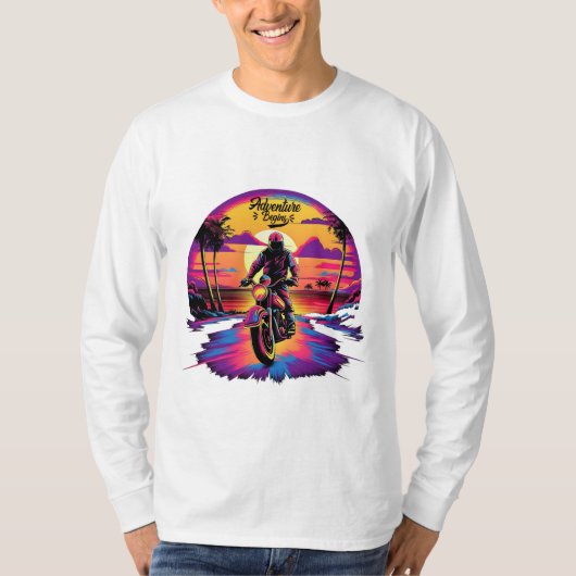 Motor Adventure begint T-shirt (Voorkant)